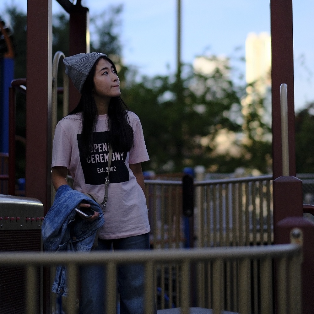 Opening Ceremony Women Logo T-shirt Pink Size S